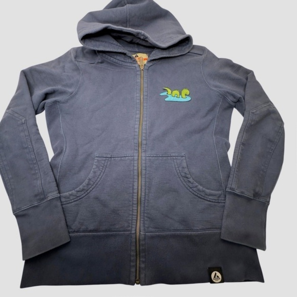American Giant Sweatshirt Hoodie Womens Medium Blue Long Sleeve‎ Zip Up Adult